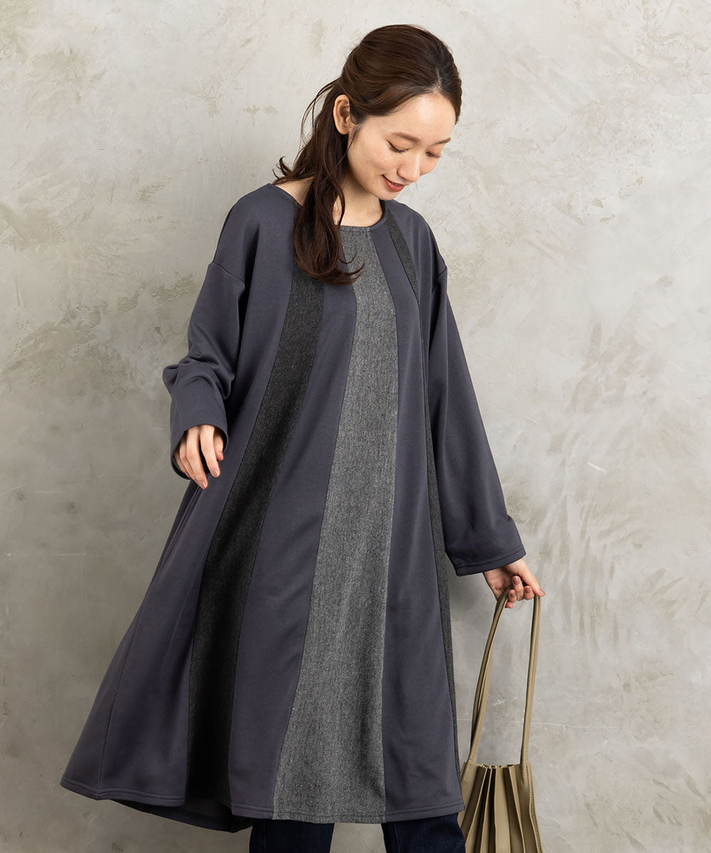 FONTLAB ツイードコンビカットチュニック