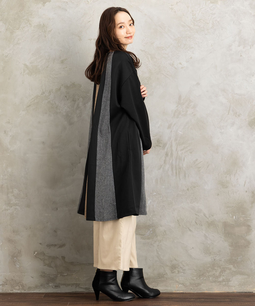 FONTLAB ツイードコンビカットチュニック