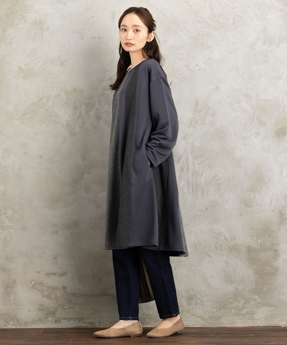 FONTLAB ツイードコンビカットチュニック