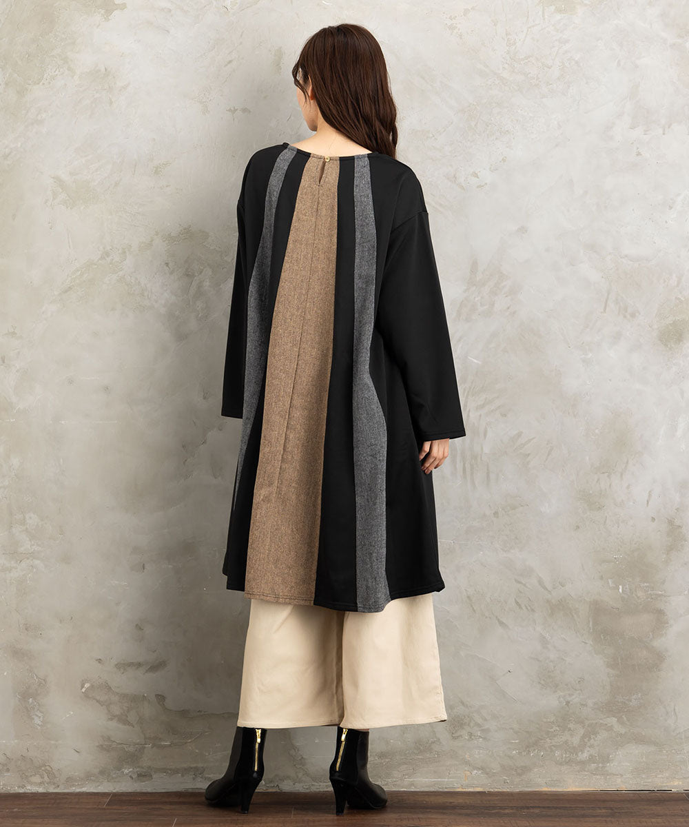 FONTLAB ツイードコンビカットチュニック