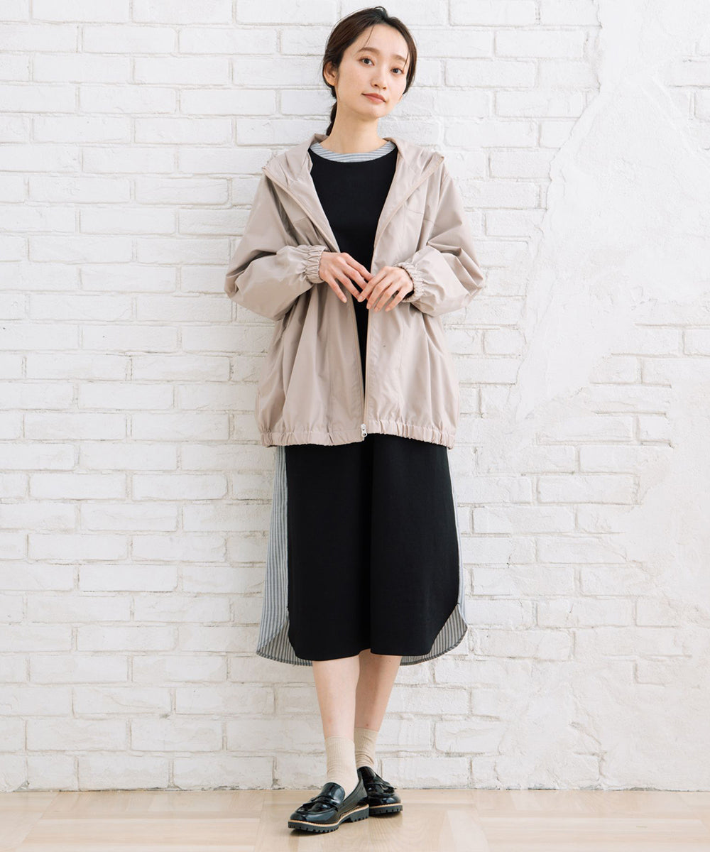 FONTLAB ストライプコンビポンチワンピース