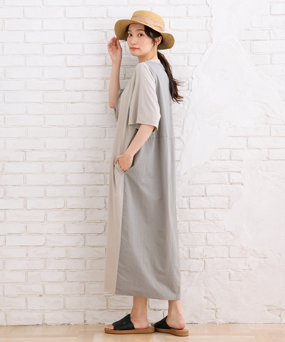 LIYOCA [30th]布帛ドッキングワンピース