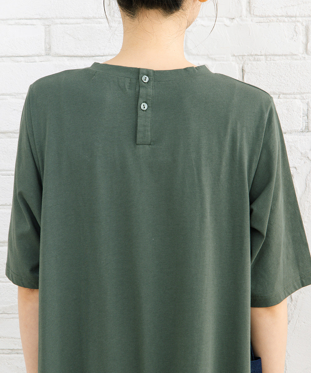 FONTLAB ライトデニムドッキングワンピース