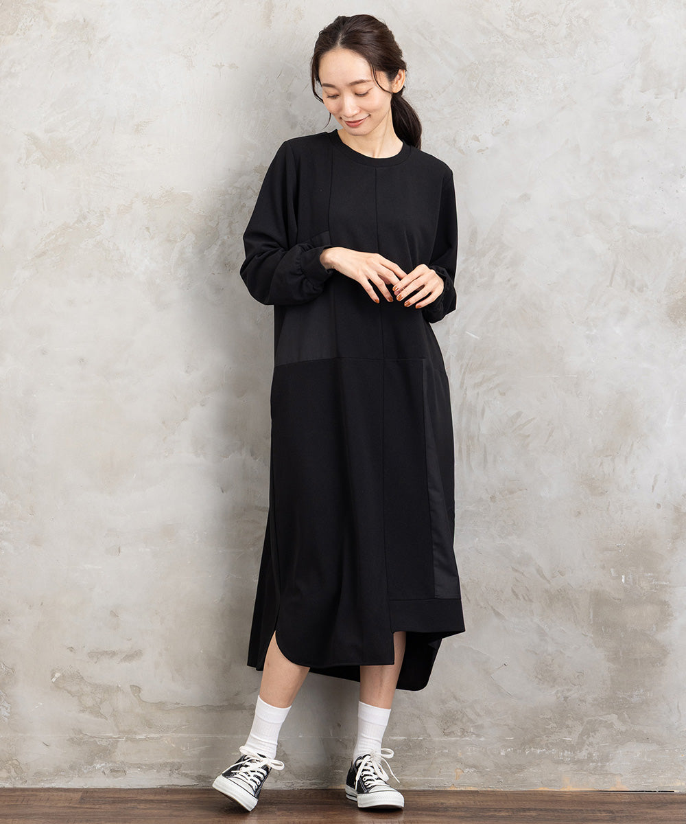 FONTLAB 異素材コンビアシメワンピース