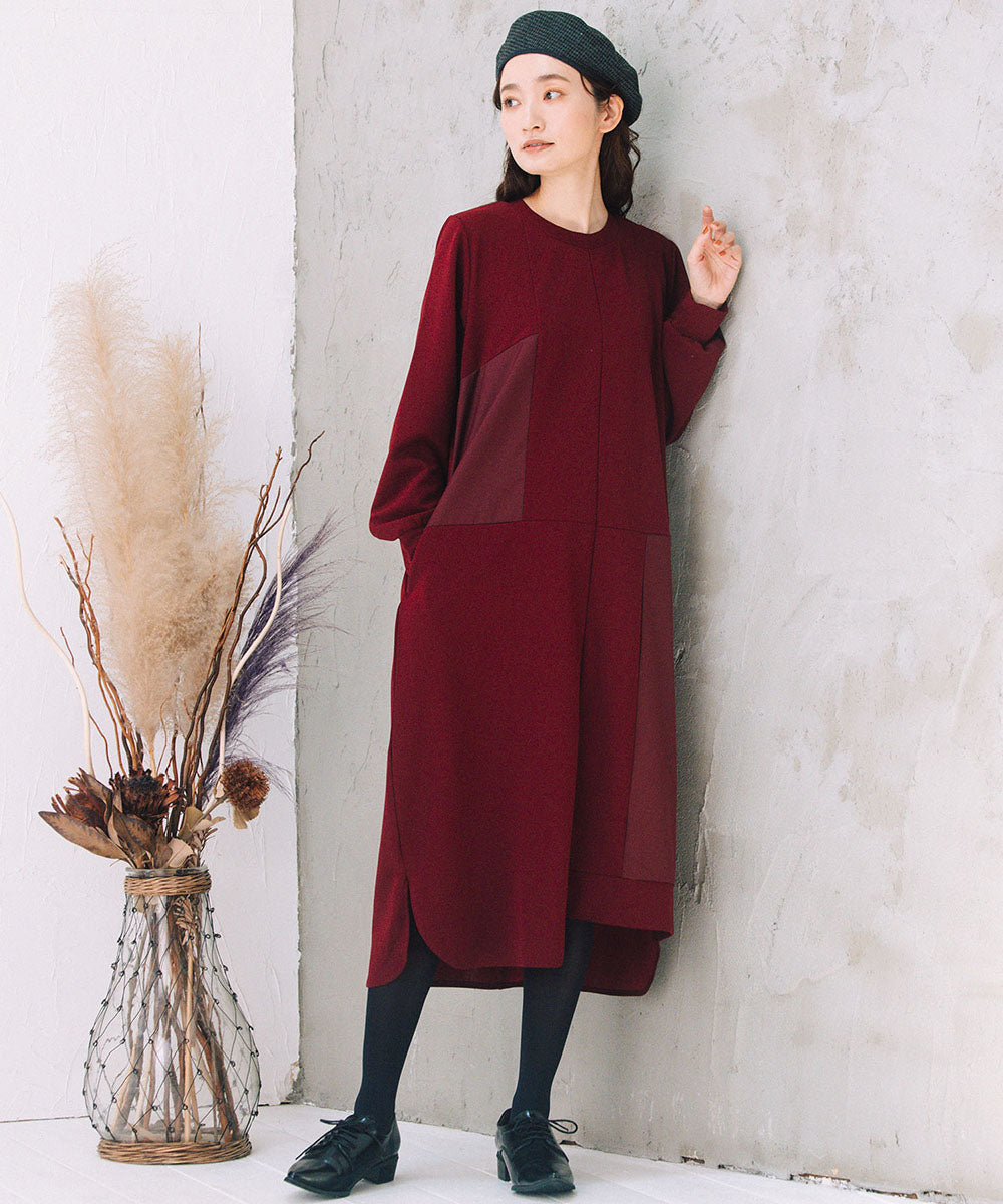 FONTLAB 異素材コンビアシメワンピース