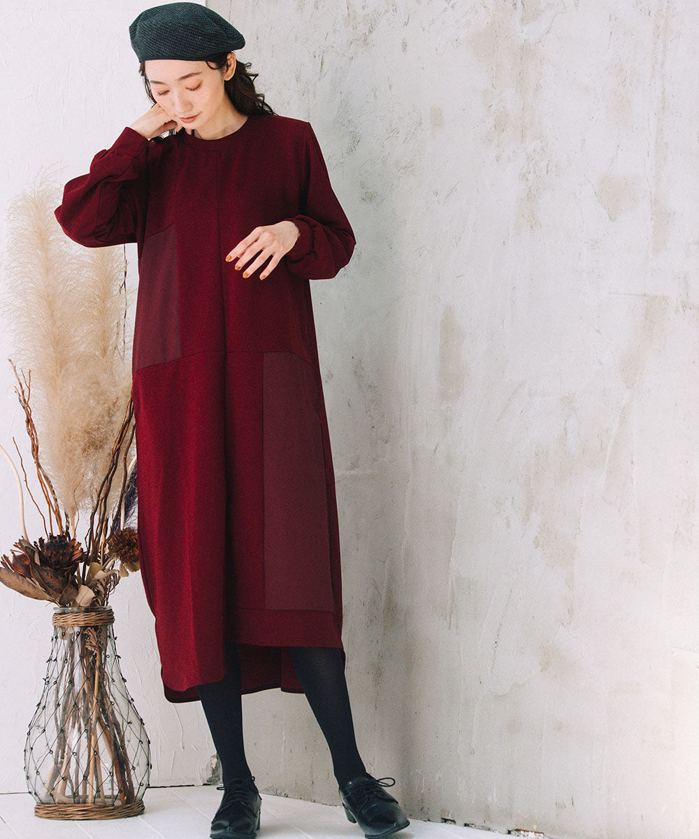 FONTLAB 異素材コンビアシメワンピース