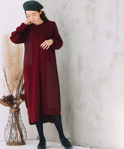 FONTLAB 異素材コンビアシメワンピース