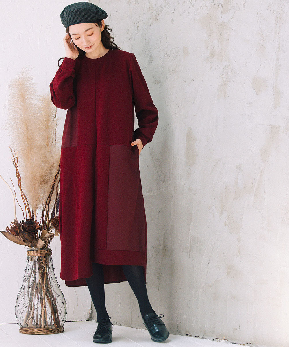 FONTLAB 異素材コンビアシメワンピース