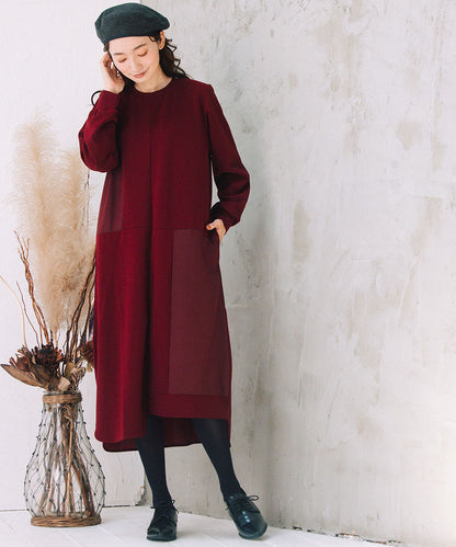 FONTLAB 異素材コンビアシメワンピース