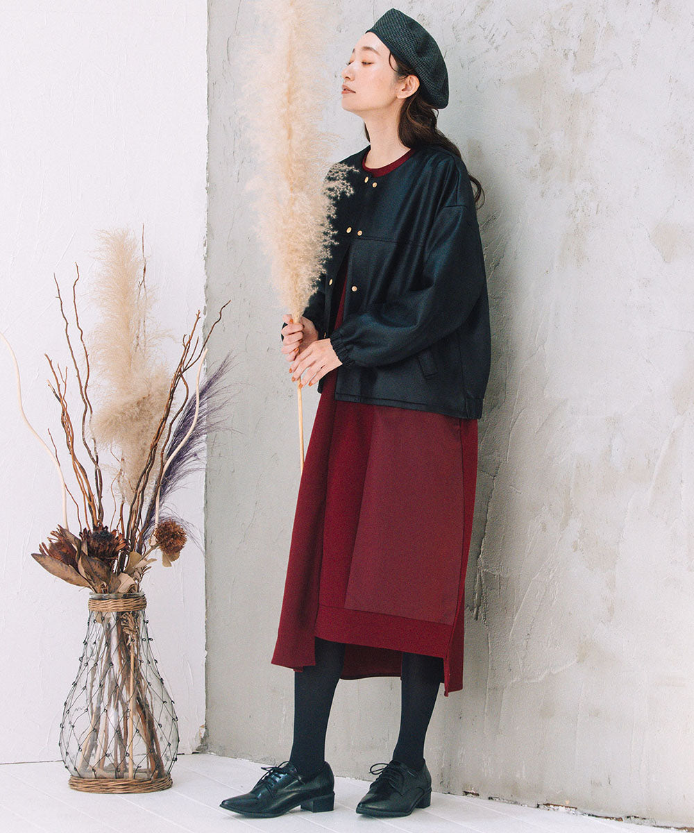 FONTLAB 異素材コンビアシメワンピース