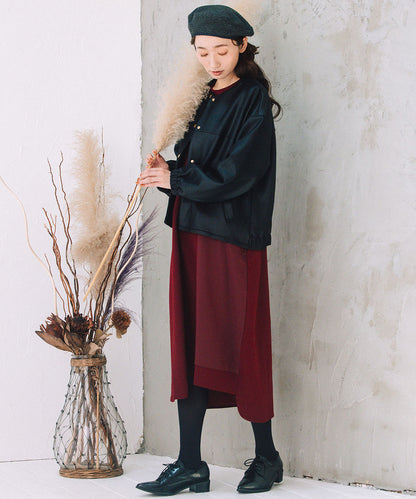 FONTLAB 異素材コンビアシメワンピース