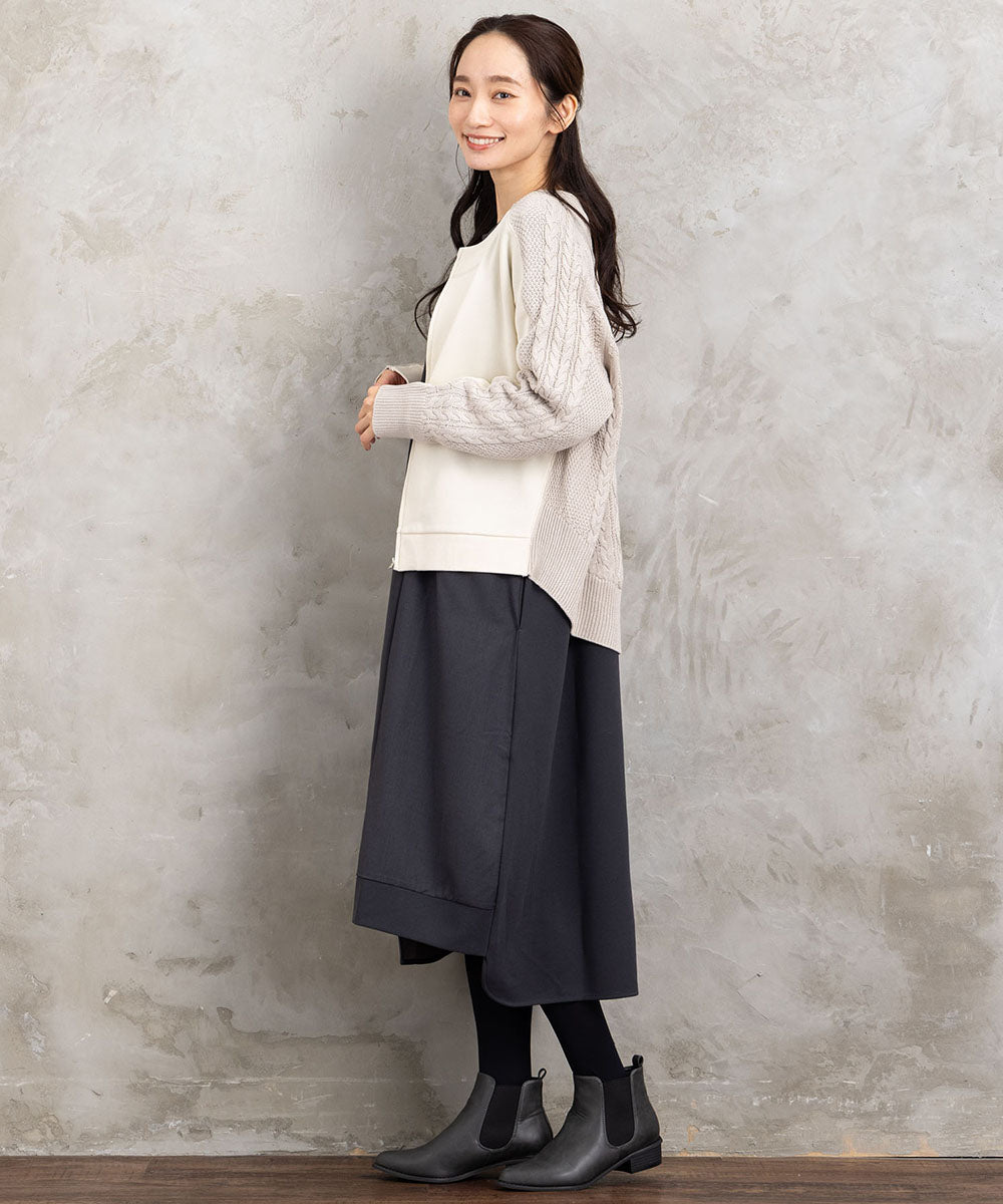 FONTLAB 異素材コンビアシメワンピース