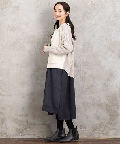 FONTLAB 異素材コンビアシメワンピース