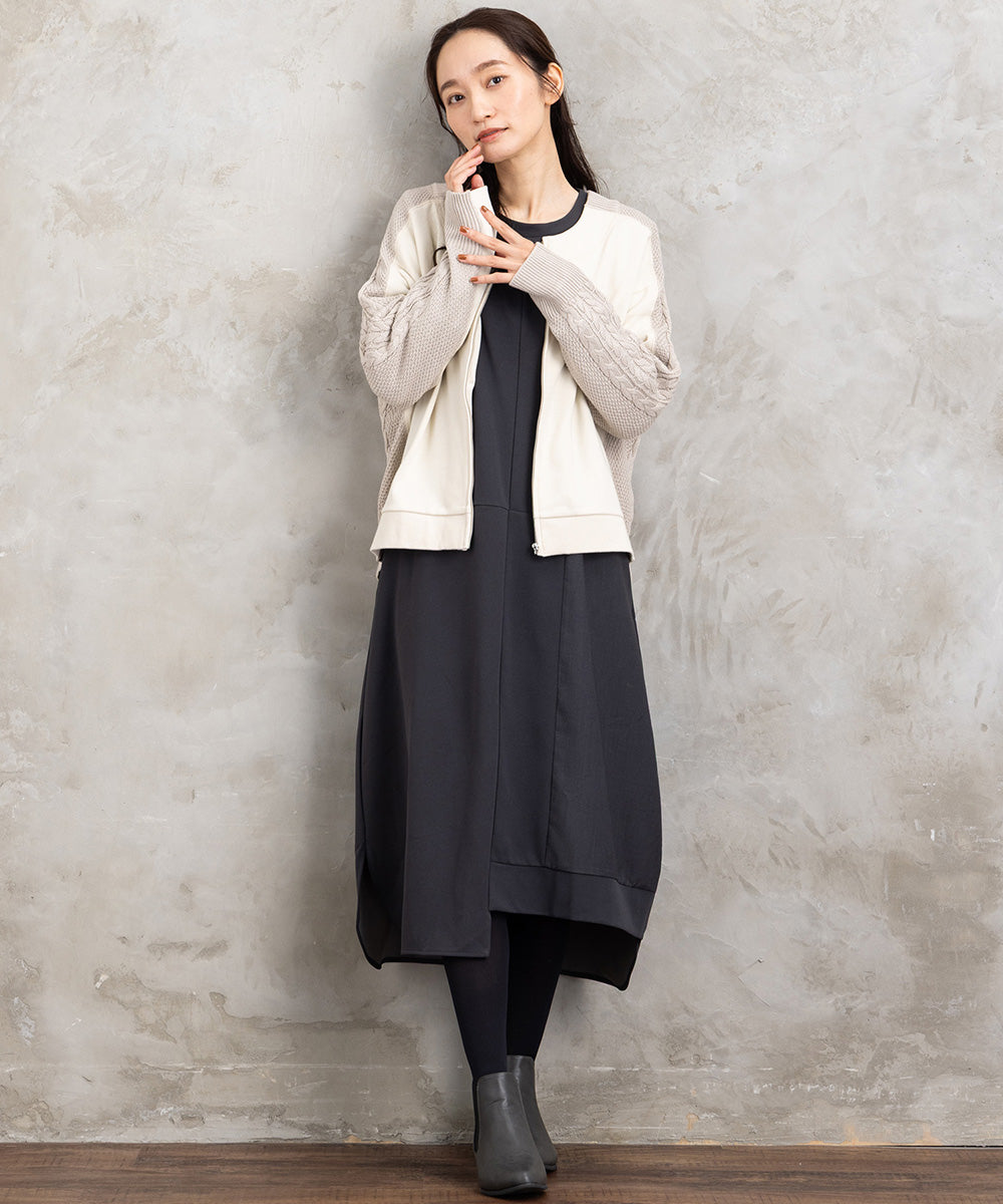 FONTLAB 異素材コンビアシメワンピース