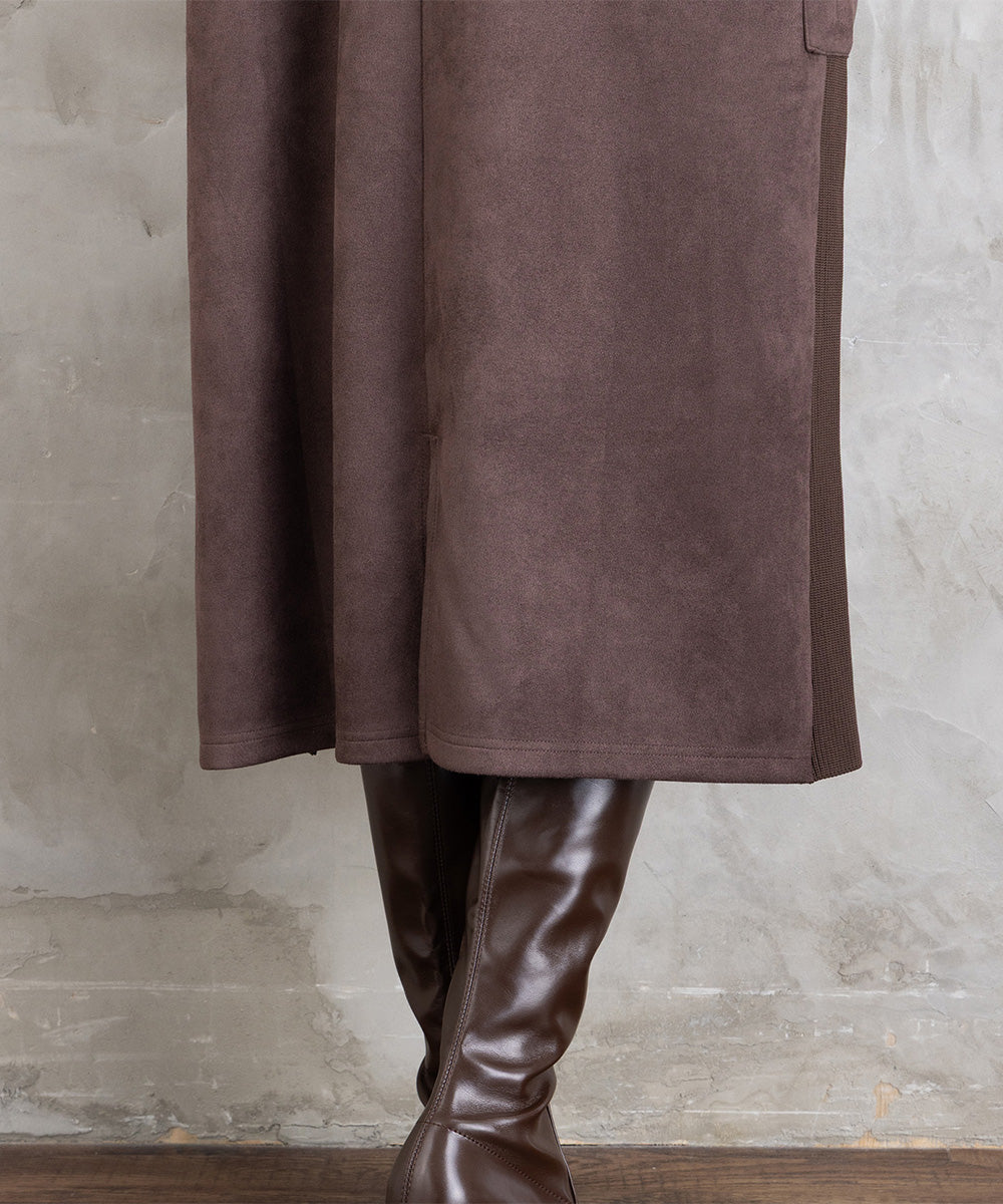 21号(6L～) FONTLAB マシュマロスウェードVネックジャンパースカート