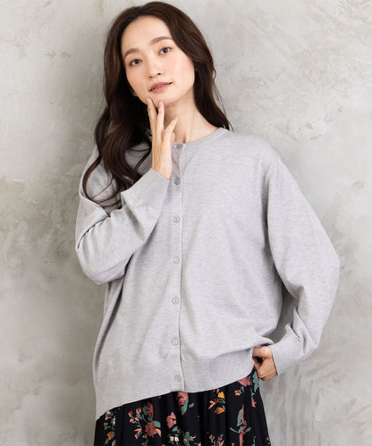 クルーネックカーディガン