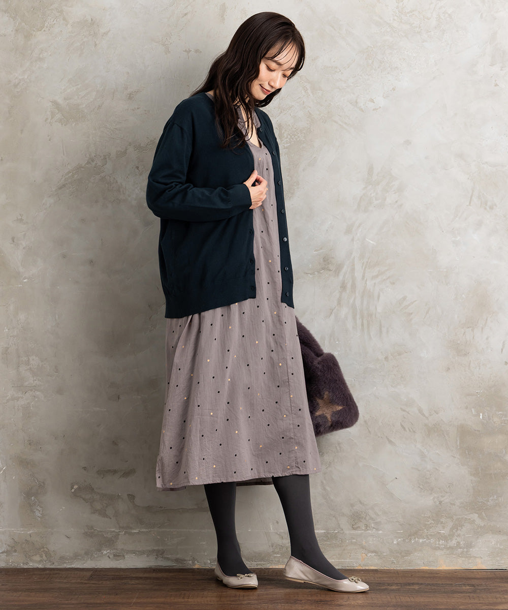 クルーネックカーディガン