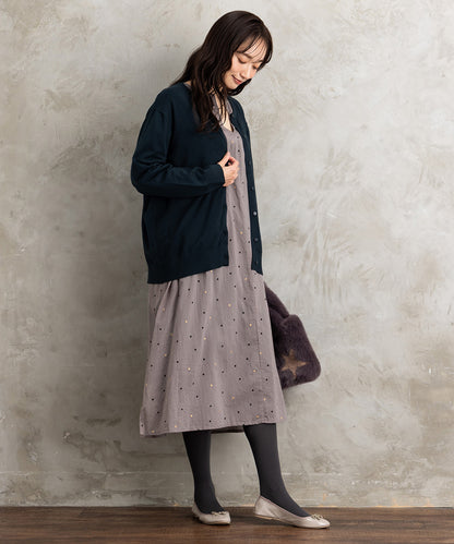 クルーネックカーディガン