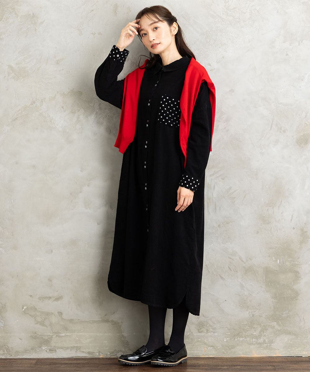 クルーネックカーディガン