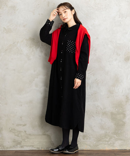 クルーネックカーディガン