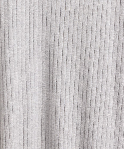 着流しリブロングカーディガン