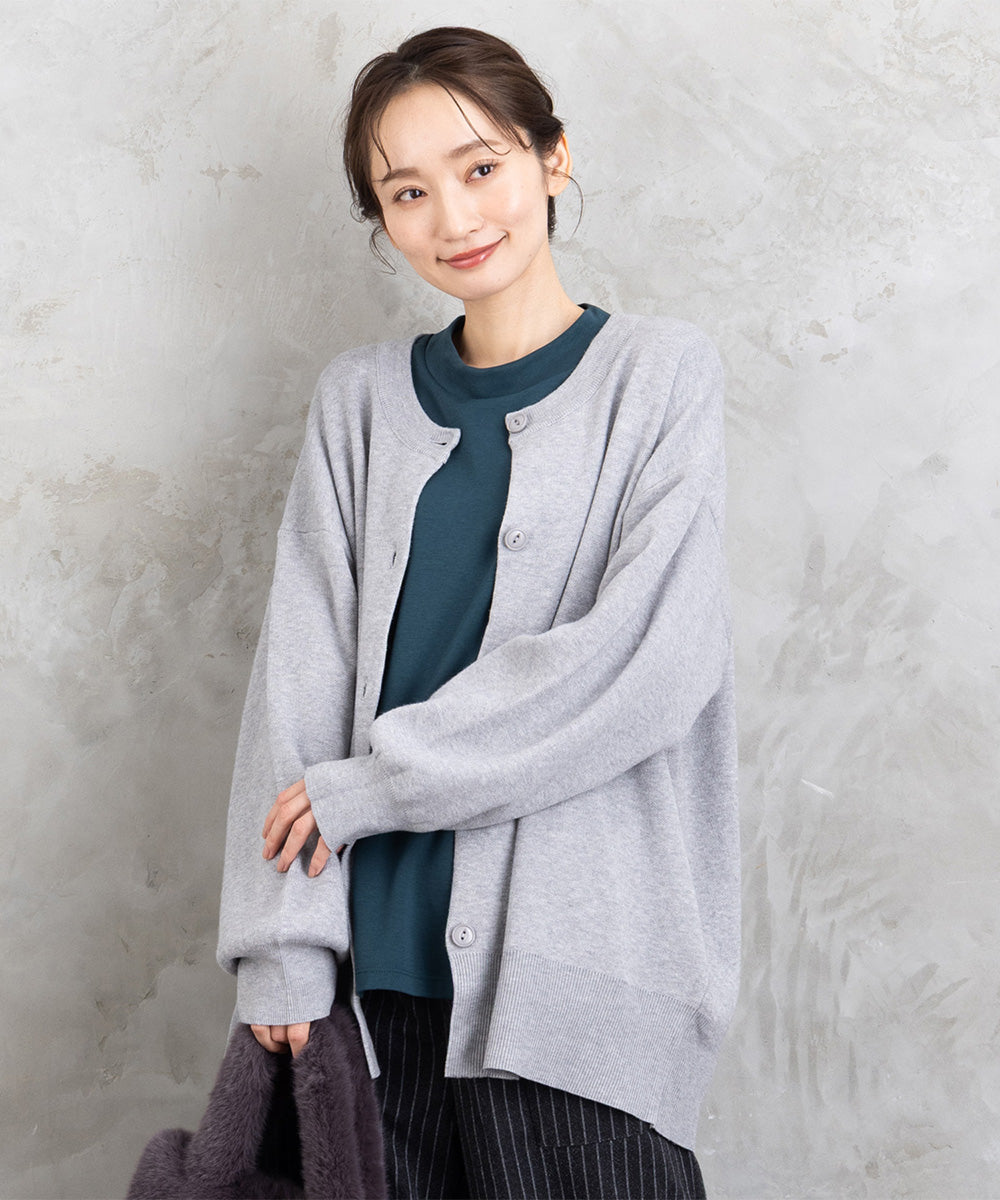 クルーネックカーディガン【先行予約】