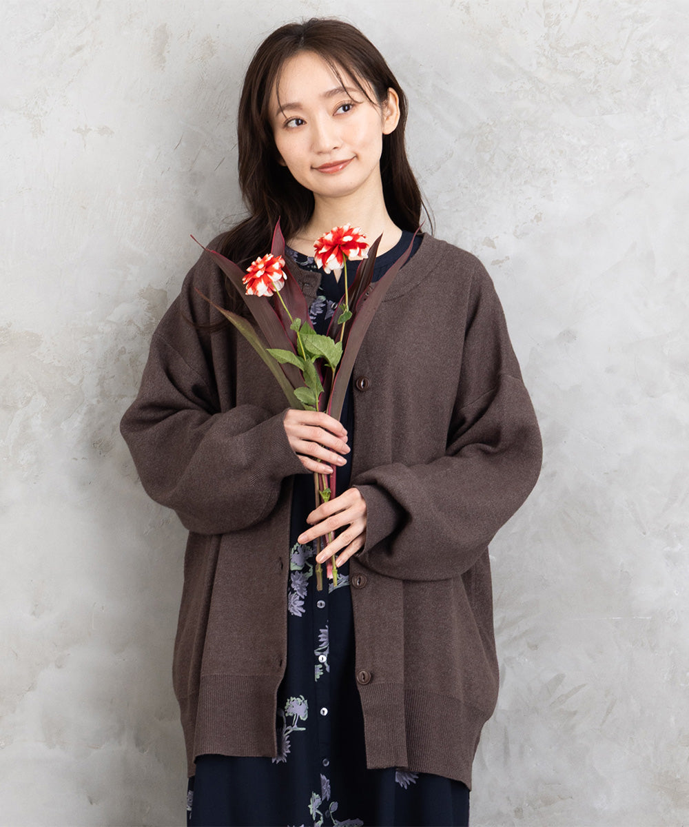 クルーネックカーディガン【先行予約】