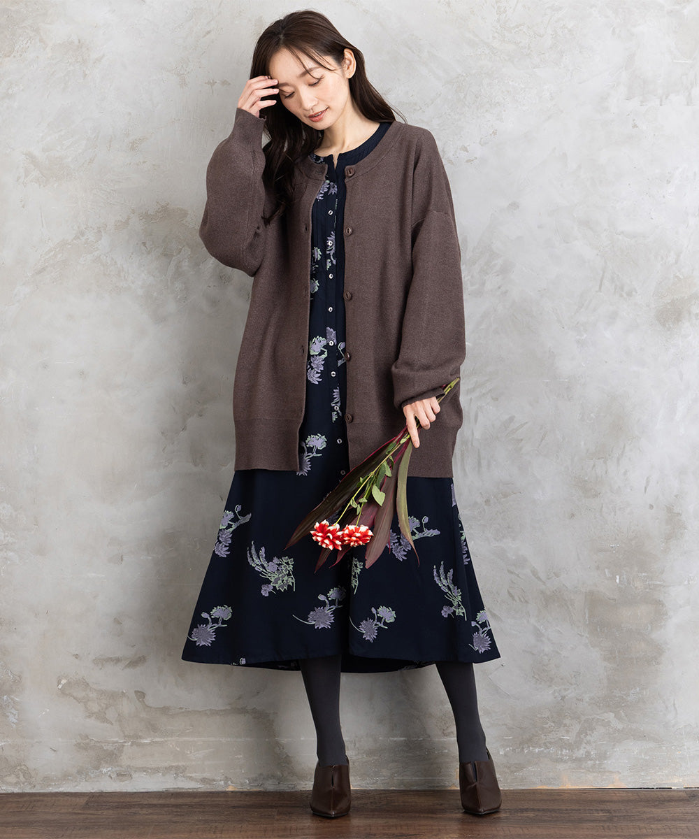 クルーネックカーディガン【先行予約】