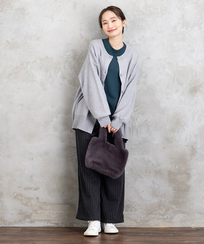 クルーネックカーディガン【先行予約】