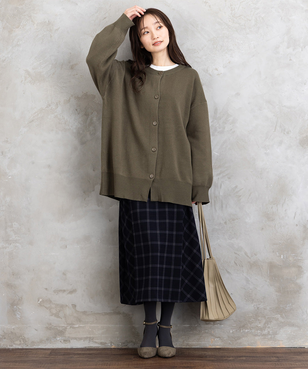 クルーネックカーディガン【先行予約】