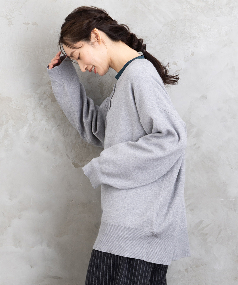 クルーネックカーディガン【先行予約】