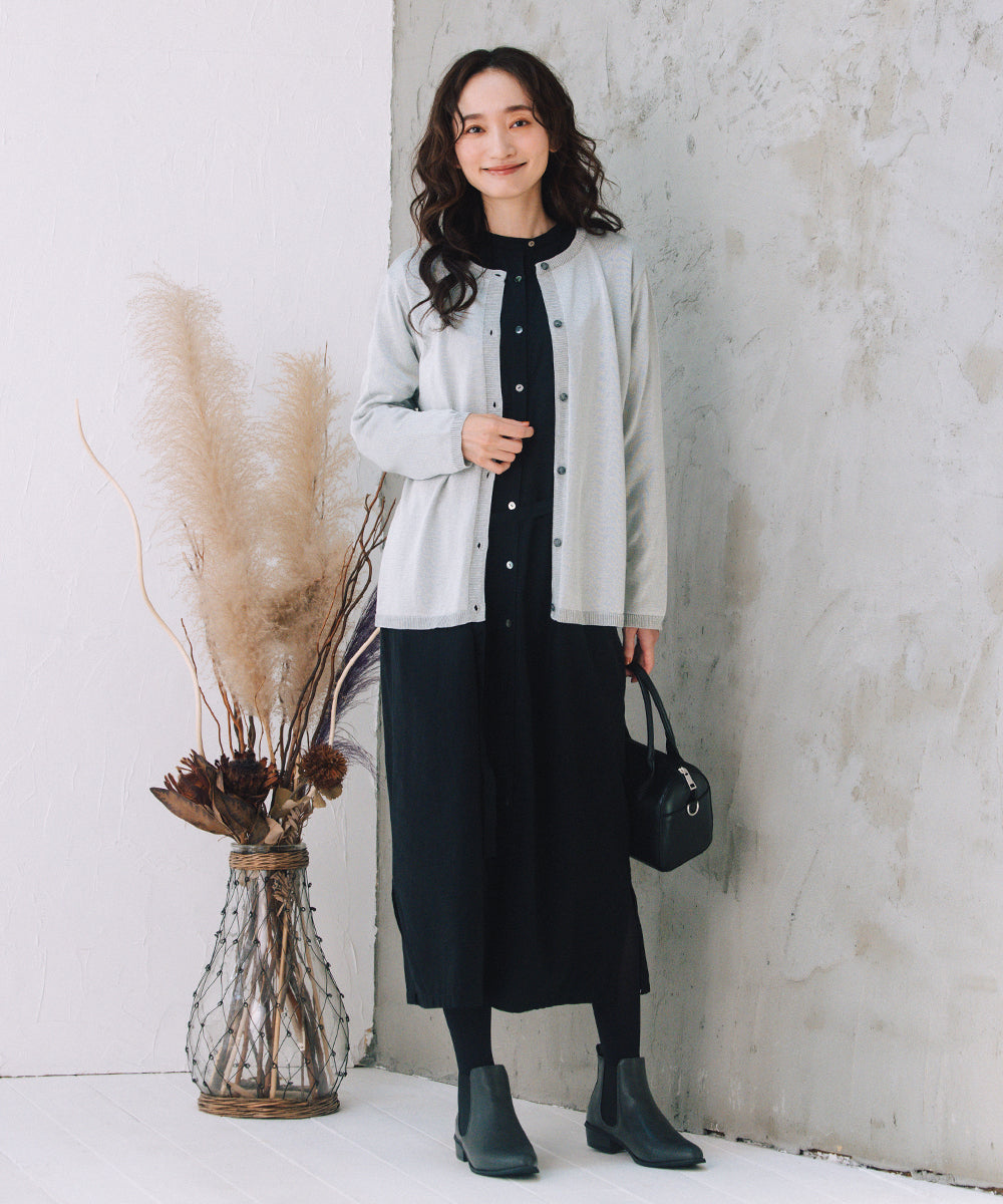 [MADE IN JAPAN]ラメプレーティングニットカーディガン