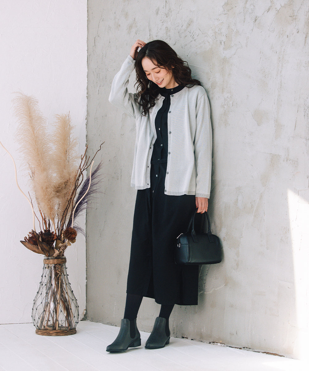 [MADE IN JAPAN]ラメプレーティングニットカーディガン