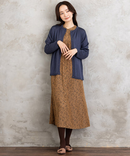 21号(6L～) [MADE IN JAPAN]ラメプレーティングニットカーディガン