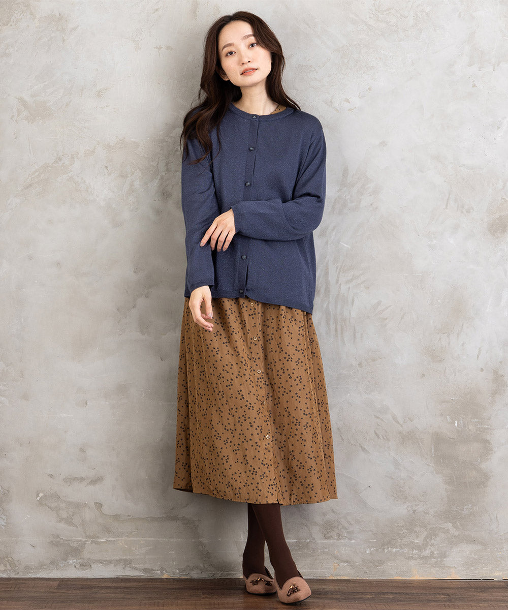 [MADE IN JAPAN]ラメプレーティングニットカーディガン