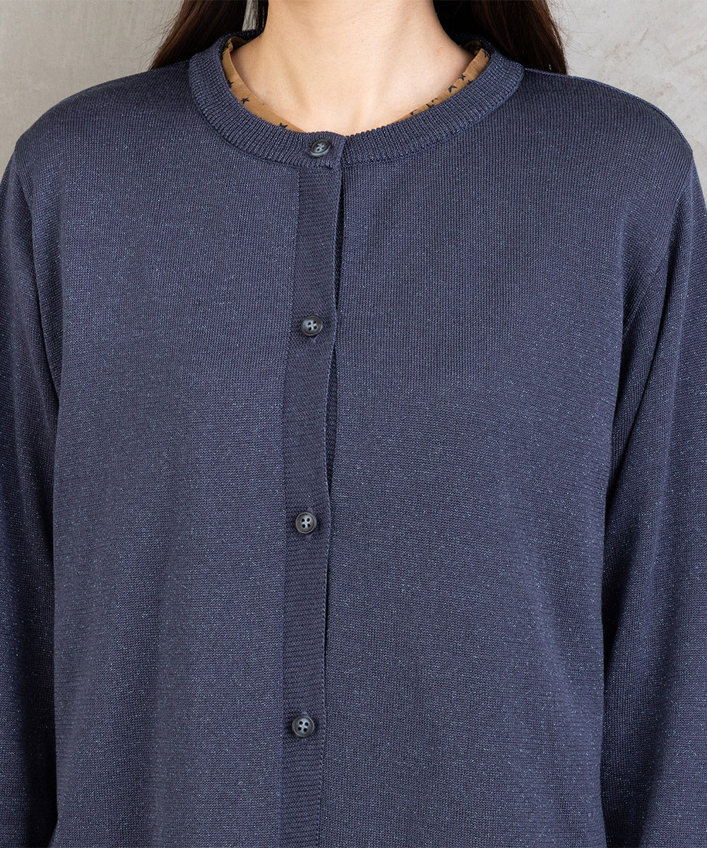 [MADE IN JAPAN]ラメプレーティングニットカーディガン