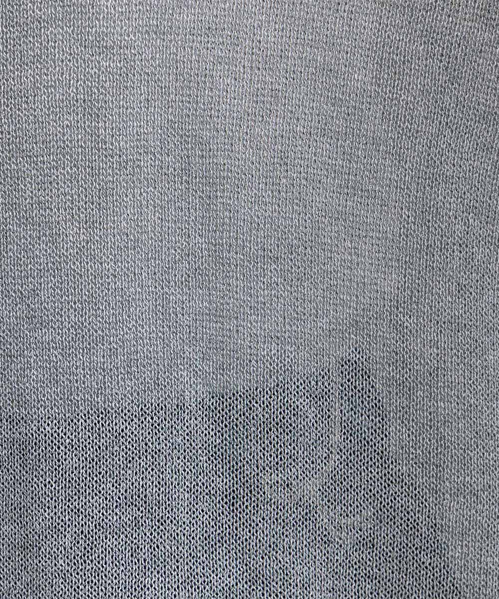 FONTLAB 配色シアークルーネックカーディガン