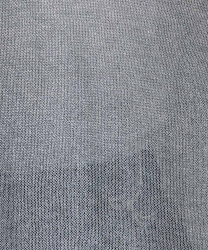 FONTLAB 配色シアークルーネックカーディガン