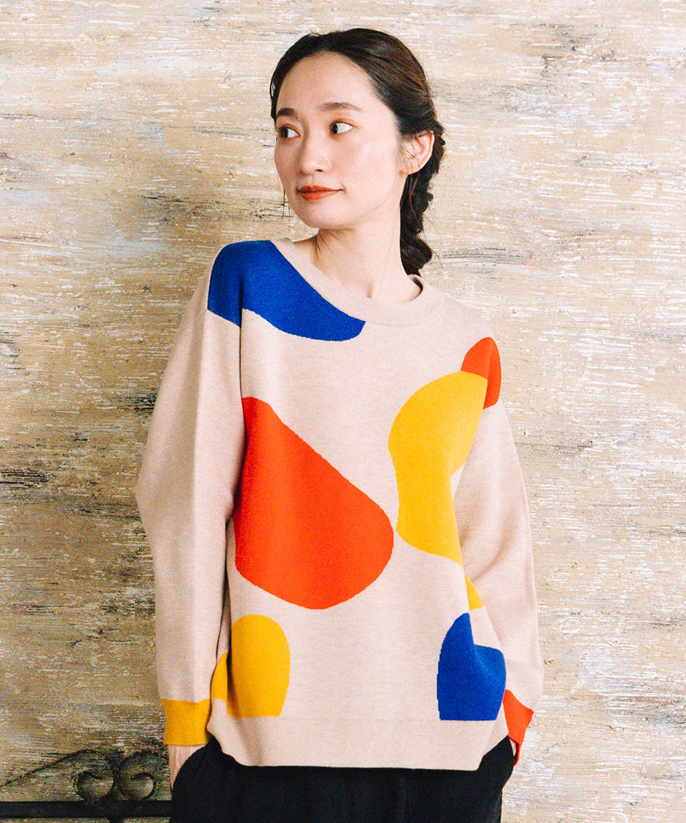 FONTLAB カラフルペイントニット