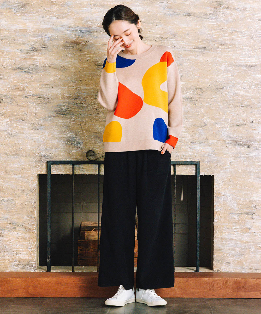 FONTLAB カラフルペイントニット