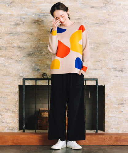 FONTLAB カラフルペイントニット