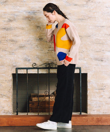 FONTLAB カラフルペイントニット