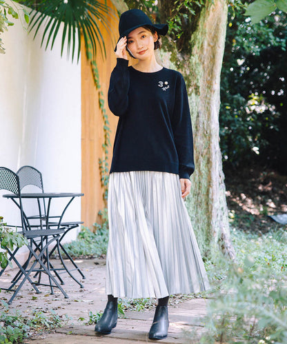 21号(6L～) (ロジーク) [30th]ビジューブローチライクニット