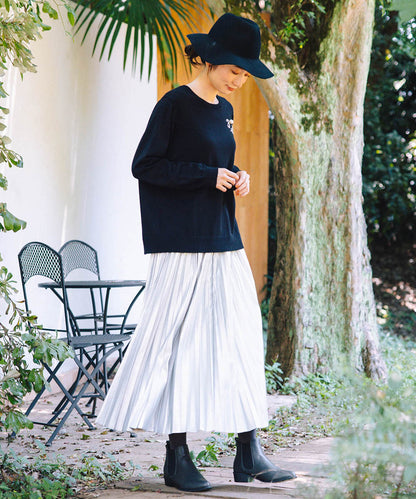 (ロジーク) [30th]ビジューブローチライクニット