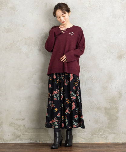 21号(6L～) (ロジーク) [30th]ビジューブローチライクニット