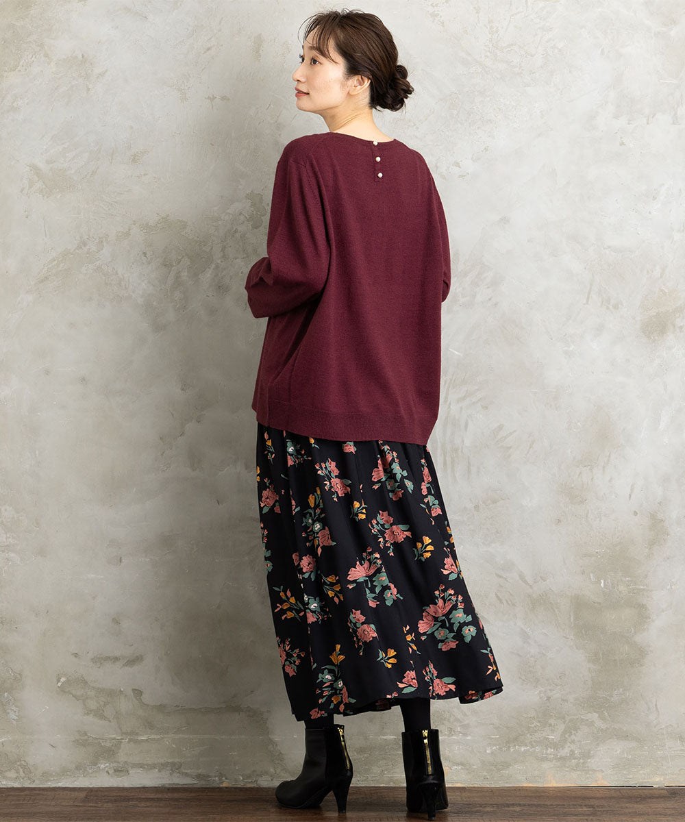 21号(6L～) (ロジーク) [30th]ビジューブローチライクニット