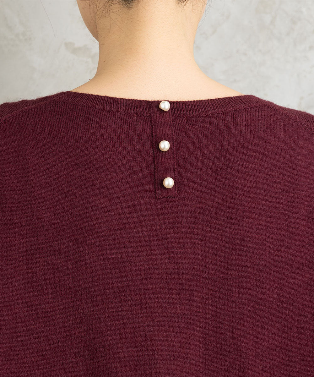 (ロジーク) [30th]ビジューブローチライクニット