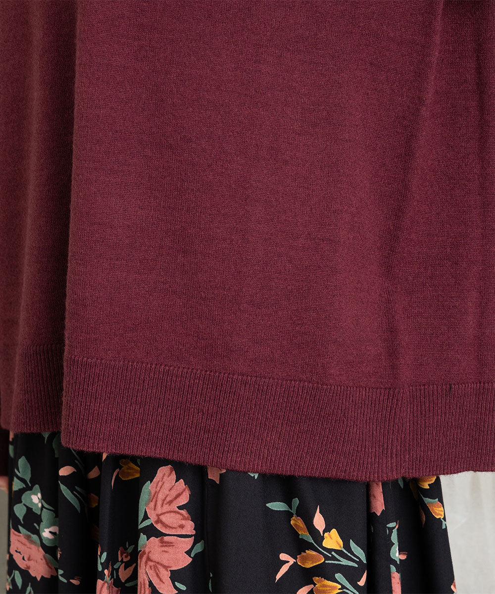 (ロジーク) [30th]ビジューブローチライクニット