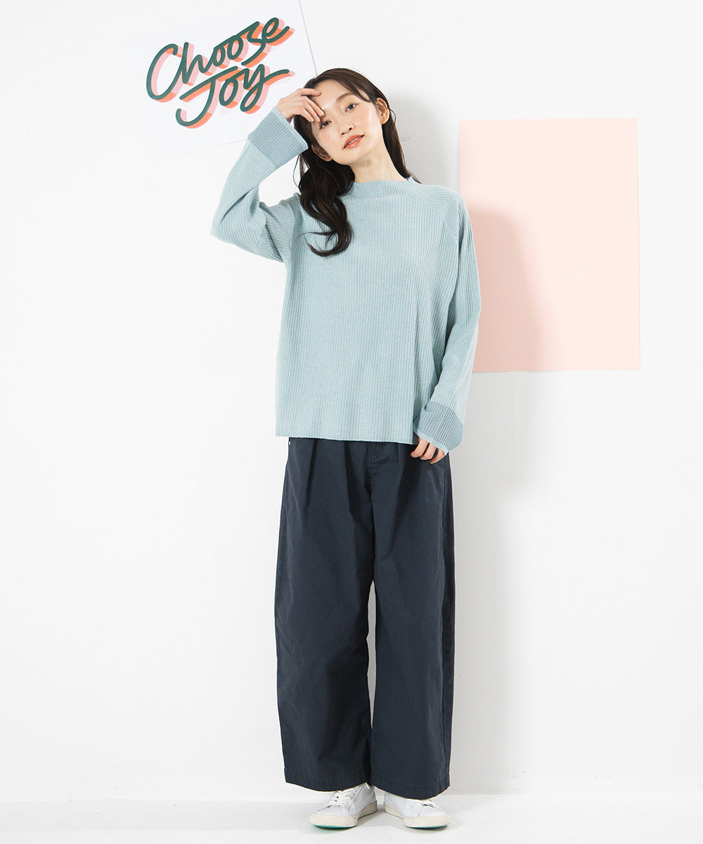 大きいサイズ レディース シアー ニット