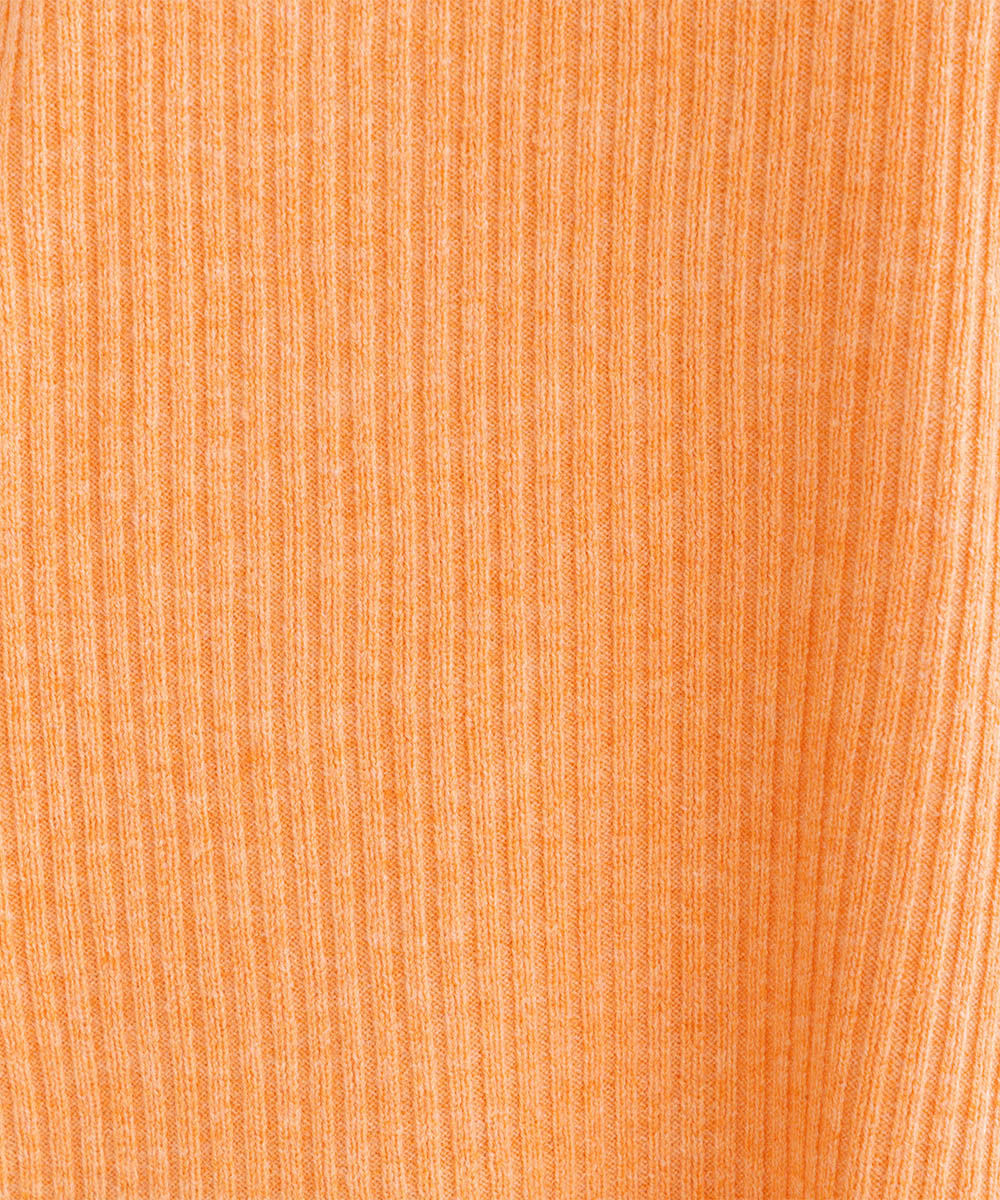 FONTLAB 袖シアー切り替えリブニット